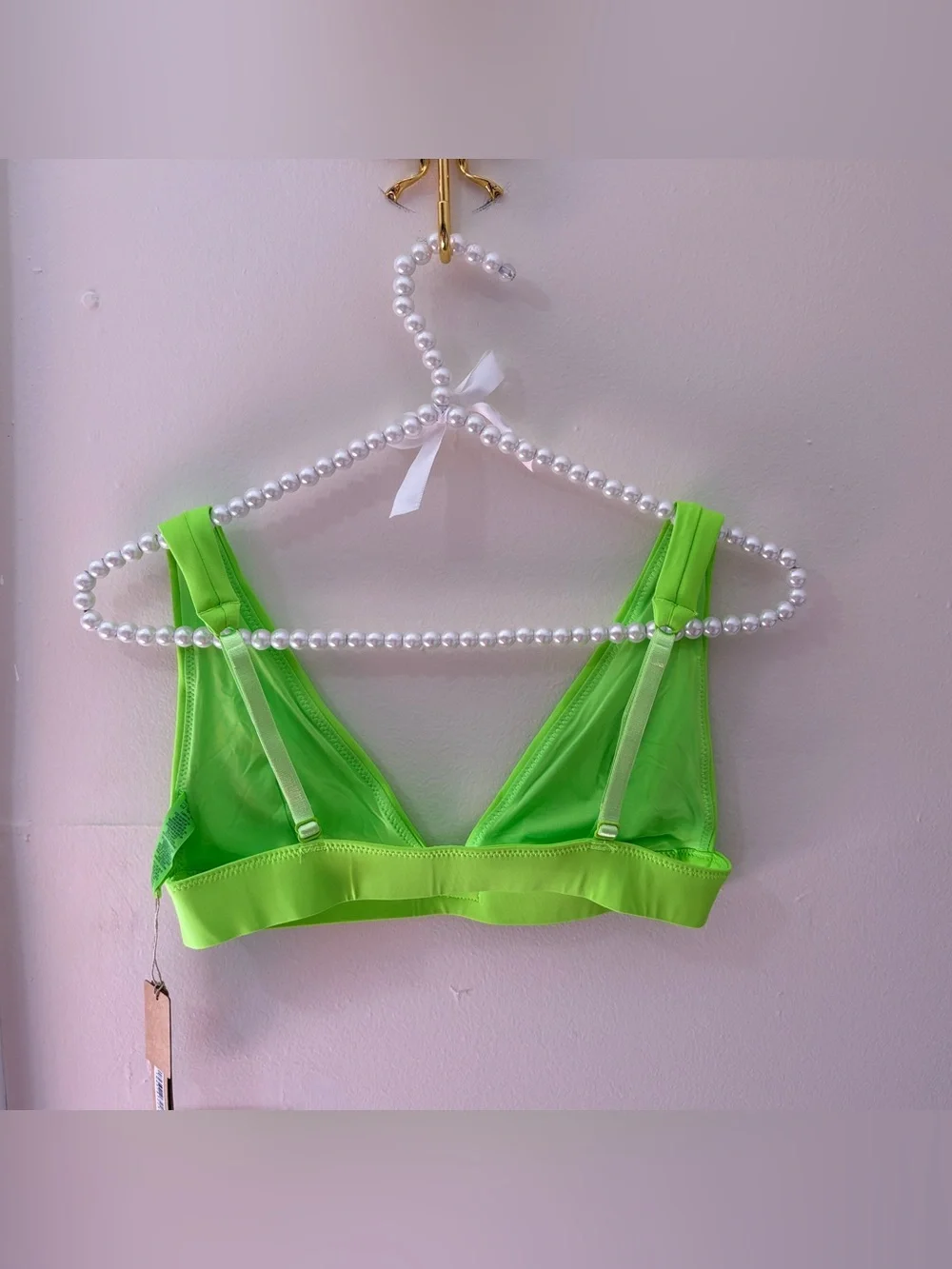 💚 SKIMS Recycled Swim Plunge Bikini Set | Neon Green | S | NWT
